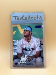 2023 Topps Stadium Club - Edward Cabrera - Purple Parallel /75 #140 - Picture 1 of 2