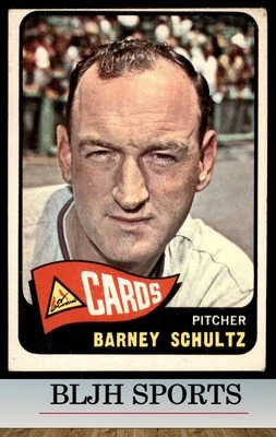 1965 Topps #28 Barney Schultz  St. Louis Cardinals - Image 1 of 2
