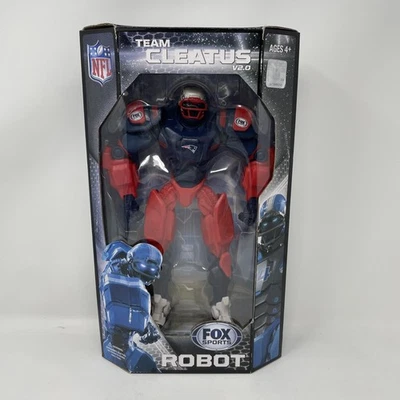 New England Patriots Team Cleatus V2.0 Robot Figura Juguete NFL Fútbol Fox Deportes Foto 1 de 4