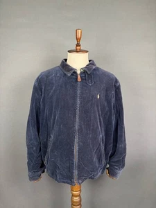Polo Ralph Lauren Bomberjacke Gr. 2XB Blau Cord Baumwolle Langarm - Bild 1 von 11