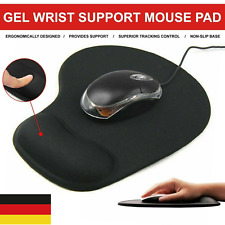 Schwarz Mauspad Ergonomisches Handballenauflage Mauspad Mousepad GEL Silikon DE