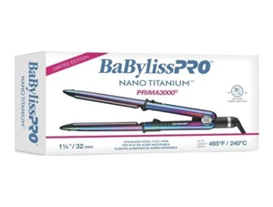 BaBylissPRO Nano Titanium Prima3000 1¼" Flat Iron Iridescent | BNTRB3000TUC - Picture 1 of 6