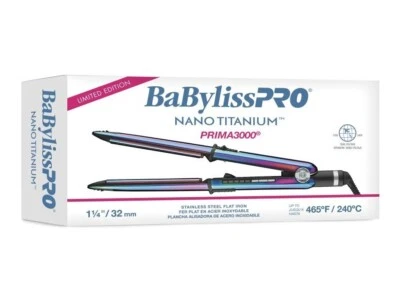 BaBylissPRO Nano Titanium Prima3000 1¼" Flat Iron Iridescent | BNTRB3000TUC - Image 1 of 4