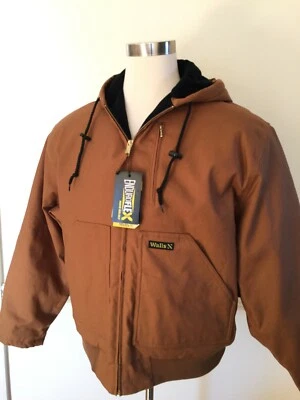 NWT Walls Men Quilted Lined Bomber Coat Jacket Duck Insulated Enduroflex BLK BR - Image 1 of 4