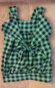 The Children's Place Girl's Sleeveless Shirt Size 5/6 Green & Black - Picture 1 of 7