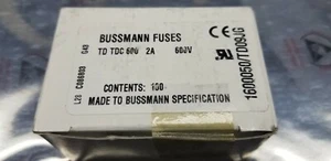 100 pieces Bussman TDC600 2A 600V Ceramic fast acting Fuses TDC-600 *NEW* - Picture 1 of 4