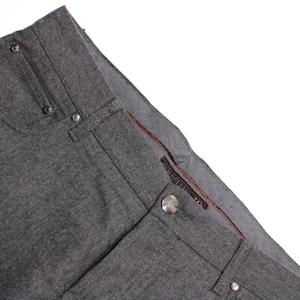 Corneliani NWT 5 Pocket Jean Cut Pants Size 40 US in Gray Melange 100% Wool - Picture 1 of 16