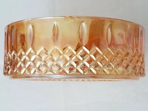 Depression Glass Amber  CANDY DISH  bowl 2" tall, 6"Diam Trinket treat - Picture 1 of 8