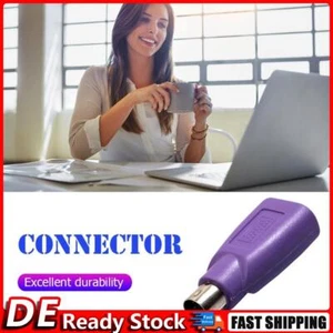 2 Stück PS2 Stecker auf USB Buchse Adapter Computer Maus Tastatur Konverter DE - Bild 1 von 7