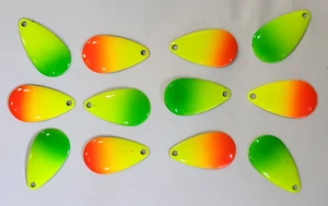 12 Indiana #3 Spinner Blade Northland Rainbow Walleye Bass Pike Lure U Chose - Picture 1 of 7