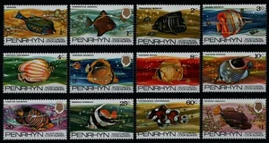 Penrhyn 1974 - Mi-Nr. 44-55 ** - MNH - Fische / Fish - Bild 1 von 1