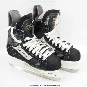 Patines de hockey sobre hielo Bauer Supreme 2000 US5EE para adultos 6 negros y blancos *SIN PLANTILLAS - Imagen 1 de 6