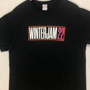 Camiseta Winter Jam 22 Gira de Conciertos Música Cristiana Negra Delta Talla Grande - Imagen 1 de 7