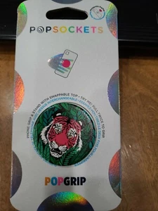 NEW Pop sockets Popgrip - Wild Tiger - Cell Phone Holder & Stand - Photo 1 sur 4