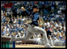2020 Stadium Club #4 Justus Sheffield Red Foil   Seattle Mariners