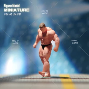 1/24 1/43 1/64 1/87 Scene Miniatures Figures Muscular man Doll For Cars Model - Picture 1 of 11