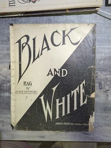 1908 Rag Sheet Music BLACK AND WHITE by George Botsford - Picture 1 of 3