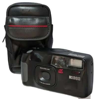 Ricoh Shotmaster Zoom Super Camera 35mm Film  38-80mm Macro Lens + Case Tested - Image 1 of 4