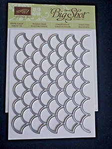 Stampin' Up! STRIPED SCALLOP (1) Thinlits Dies- New/Retired-Scallops/Waves+++ - Picture 1 of 3