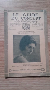 El Guía Del Concierto Y Del Teatro Lírico - La Candela - N°11 - 1927 - Imagen 1 de 1