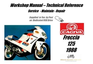 Cagiva Freccia 125 Manual de taller de reparación de servicio USB 1988 - Imagen 1 de 9