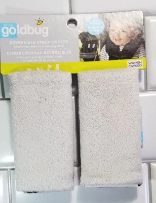 Baby Car Seat Strap Cover Child Carrier Reversible Gray Cute & Comfy  - Image 1 of 3