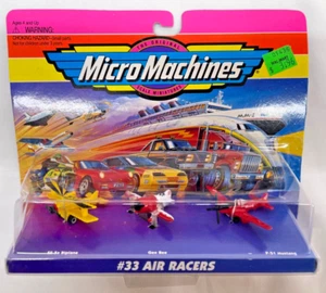 Micro Machines #33 AIR RACERS - SE-5a Biplano, Gee Bee, P-51 Mustang Nuovo con scatola - Foto 1 di 9