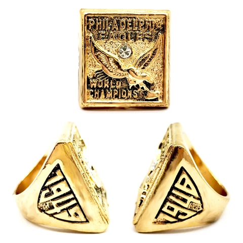 1949 Philadelphia Eagles Championship Ring Replica NFL Champions Size 8-13 Mens Cover