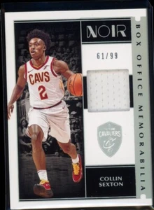 2019 Panini Noir #BM-CSE Collin Sexton Box Office Memorabilia GU Jersey #/99 - Picture 1 of 2