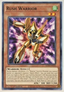 Yugioh Synchro Storm LED8-EN050 Rush Warrior Common NM/M - Picture 1 of 1