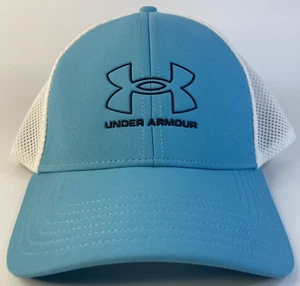 Cappello Under Armour Uomo Taglia M/L Golf Iso-Chill Maglia Glacier Blu Berretto aderente - Foto 1 di 7