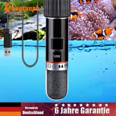 USB Aquarium Heizung 10W Mini-Aquarium Heizstab + Thermostat für kleine Aquarien - Bild 1 von 4