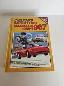 Vintage Chilton Import Car Auto Repair Manuals 1980-1987 Honda Toyota Mazda - Picture 1 of 7
