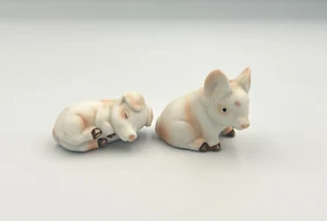 Fairway Ceramic Pig Salt & Pepper Shaker Set Made in Taiwan - Picture 1 of 11