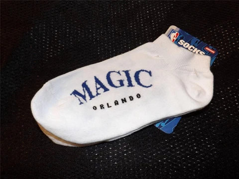 NEW Orlando Magic Womens or Mens Ankle Socks Sizes M-L (5-10/8-13) Cover