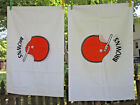 Vintage CLEVELAND BROWNS Pillowcase Double Sided 1980s    (B).