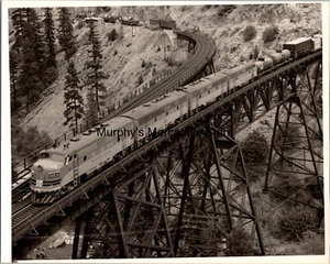 Western Pacific Keddie Wye Bridge treno merci 918-D treno A&B foto 8 x 10 pollici - Foto 1 di 2