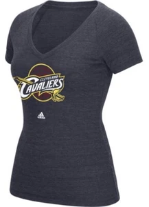 Adidas NBA Damen Cleveland Cavaliers Cavs Tri-Blend V-Neck Tee grau Small - Bild 1 von 2