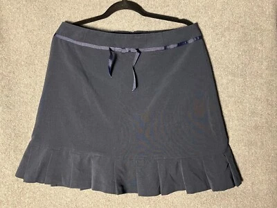 Falda corta taliana azul con cinta talla 12 Foto 1 de 4