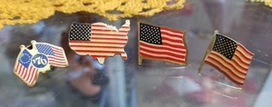 American Flag United States Pin set MAGA - Picture 1 of 3
