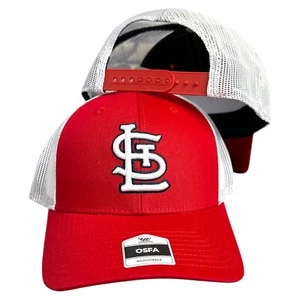 St. Louis Cardinals Red & White Trucker Hat – Adjustable Snapback - Picture 1 of 1