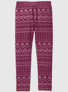 Gymboree Ready Jet Go Holiday Winter Girl Geo Burgundy Jacquard Leggings M 7-8 - Picture 1 of 3
