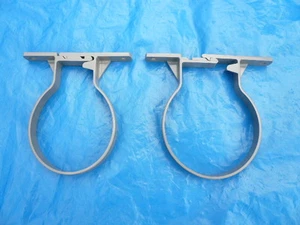 2x TERRAIN 110 mm ADJUSTABLE PIPE / SOCKET CLIP 143.4G - GREY - UNUSED OLD STOCK - Picture 1 of 2