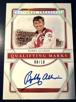 RARE # /10 AUTO 💥Bobby Allison HOF 2021 National Treasures Qualifying Marks SSP - Image 1 of 3