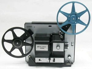 BELL & HOWELL 481A DUAL, 8mm, Super 8 PROJECTOR with Long Life DJL Lamp Module - Picture 1 of 5