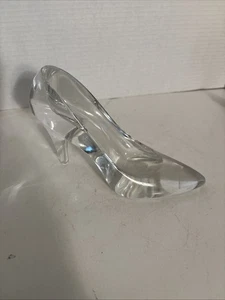 Zapatilla de vidrio Cenicienta Bohemia República Checa 24 % cristal de plomo 7,5" L X 5" H - Imagen 1 de 9