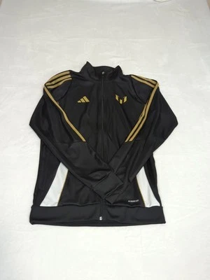 Chaqueta de Pista Adidas Messi Cremallera Completa para Hombres Talla Mediana Negra Dorada Nueva con Etiquetas Fútbol Fútbol Foto 1 de 4