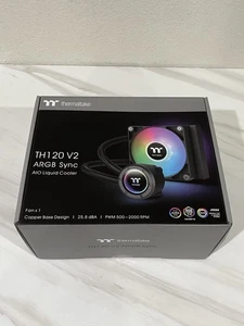 Thermaltake TH120 V2 ARGB Sync AIO Liquid Cooler - 120mm Liquid CPU Cooler Kit - Picture 1 of 9