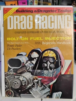 October 1968 Vintage Drag Racing Magazine Bagged And Boarded Nice! - Image 1 of 3