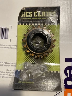 Kit de conversión de rueda libre de 2 velocidades ACS Claws 3/32" 16/17T buje estándar BMX Foto 1 de 4